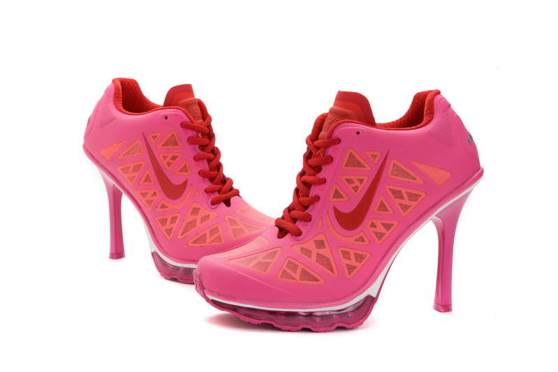 Nike Air femmes d amortissement talons bottes roses (2)